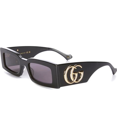 gucci oversize square sunglasses|Gucci generation 53mm rectangular sunglasses.